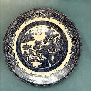 Churchill -Blue Willow Salad Plates Two (2)